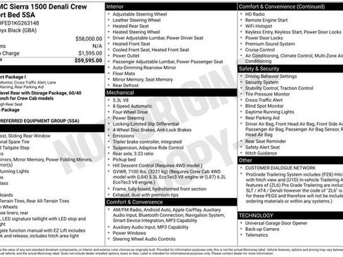 Used 2019 GMC Sierra 1500 Denali AWD/4WD image 1