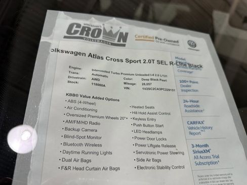 Certified 2023 Volkswagen Atlas Cross Sport SEL R-Line AWD/4WD image 40