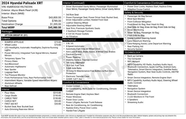 Used 2024 Hyundai Palisade XRT AWD/4WD image 39