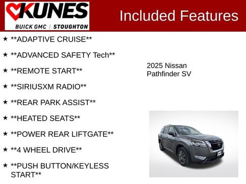 Used 2025 Nissan Pathfinder SV AWD/4WD image 4
