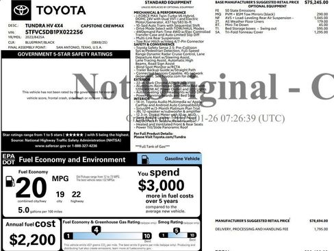 Used 2023 Toyota Tundra Capstone image 2