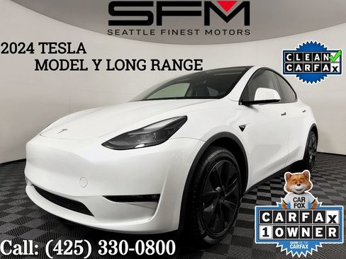 Used 2024 Tesla Model Y Long Range AWD/4WD image 1