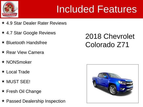 Used 2018 Chevrolet Colorado Z71 image 4