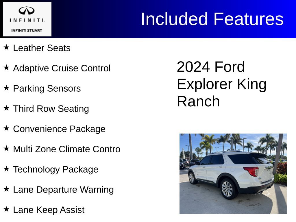 Used 2024 Ford Explorer King Ranch w/ Technology Package RWD image 3