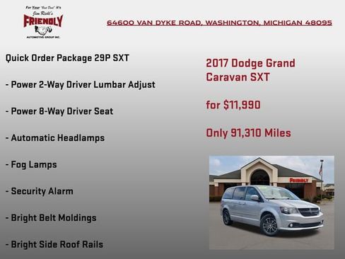 Used 2017 Dodge Grand Caravan SXT w/ Driver Convenience Group FWD image 10