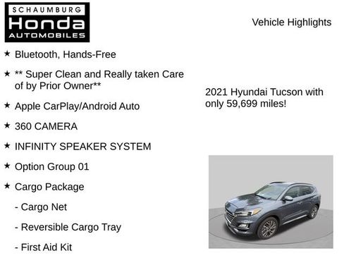Used 2021 Hyundai Tucson Ultimate w/ Cargo Package AWD/4WD image 7