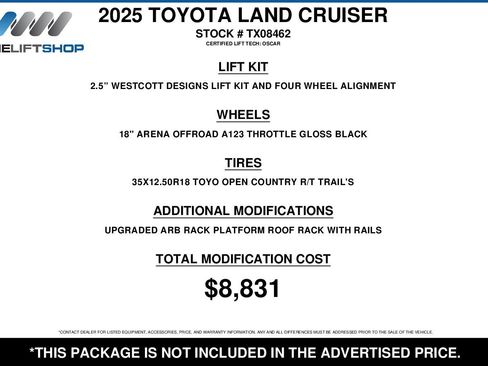 Used 2025 Toyota Land Cruiser 1958 image 2