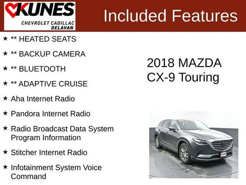 Used 2018 MAZDA CX-9 Touring image 3