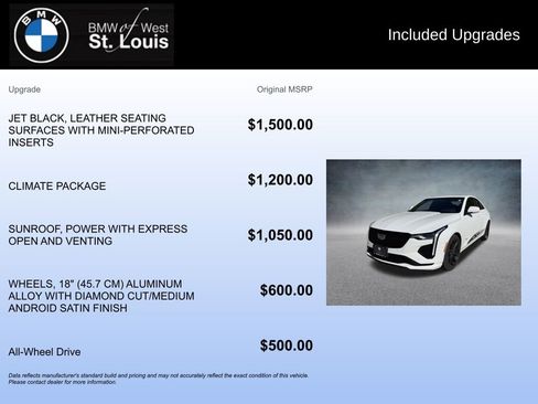 Used 2025 Cadillac CT4 V w/ Climate Package image 20