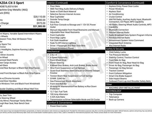 Used 2018 MAZDA CX-3 Sport image 11