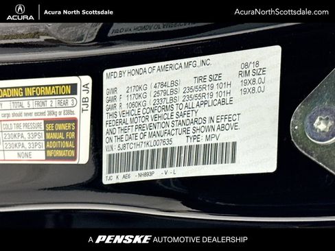 Used 2019 Acura RDX FWD w/ Advance Package image 35