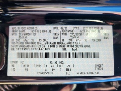 New 2026 Ford F150 Platinum w/ Equipment Group 702A High AWD/4WD image 25