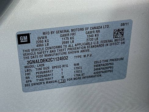 Used 2012 Chevrolet Equinox LT w/ Driver Convenience Package FWD image 30