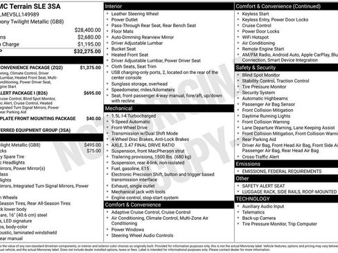 Used 2020 GMC Terrain SLE w/ Driver Convenience Package image 26