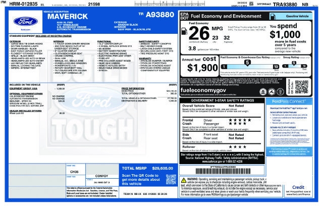 New 2026 Ford Maverick XL FWD image 4