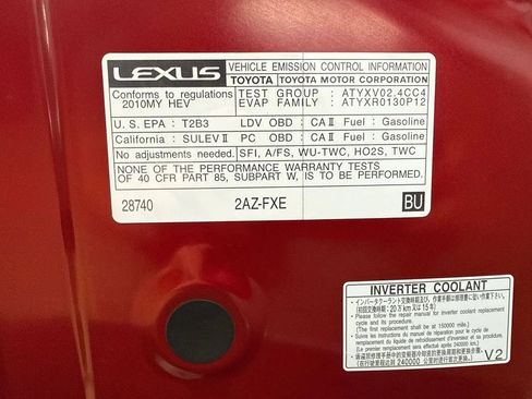 Used 2010 Lexus HS 250h Premium w/ Preferred Accessory Package FWD image 76