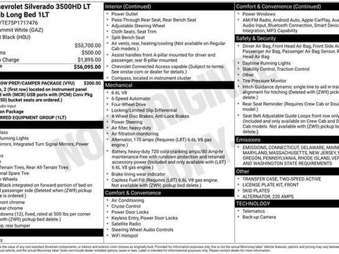 Used 2023 Chevrolet Silverado 3500 LT w/ Snow Plow Prep/Camper Package image 44