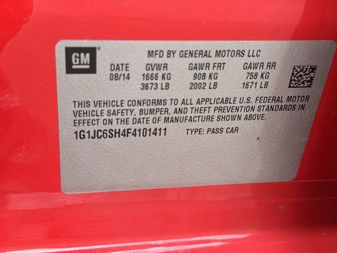 Certified 2015 Chevrolet Sonic LT FWD image 17