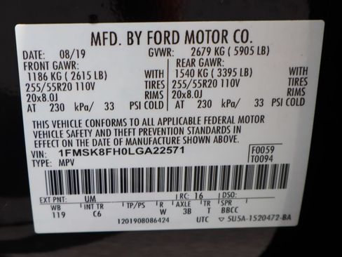 Used 2020 Ford Explorer Limited w/ Class III Trailer Tow Package AWD/4WD image 37