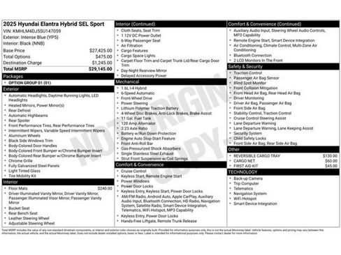 Used 2025 Hyundai Elantra SEL image 43