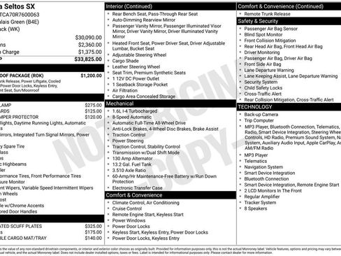 Used 2024 Kia Seltos SX w/ SX Sunroof Package AWD/4WD image 5