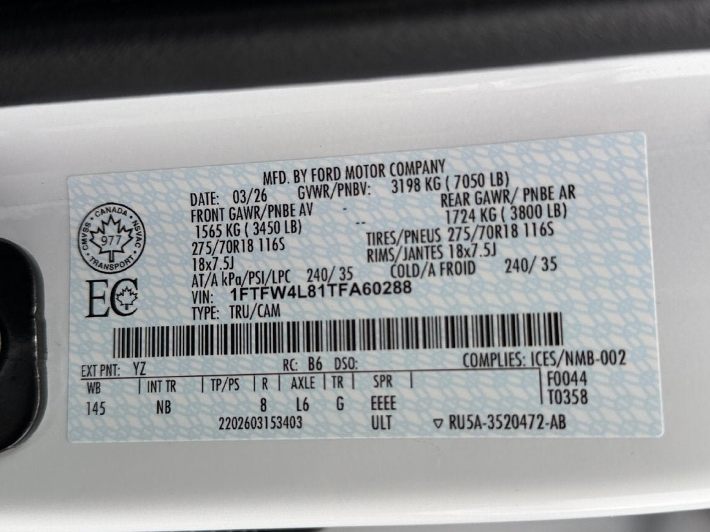 Used 2026 Ford F150 Tremor w/ Equipment Group 402A High AWD/4WD image 36