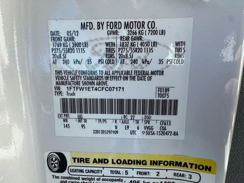 Used 2012 Ford F150 Platinum image 13