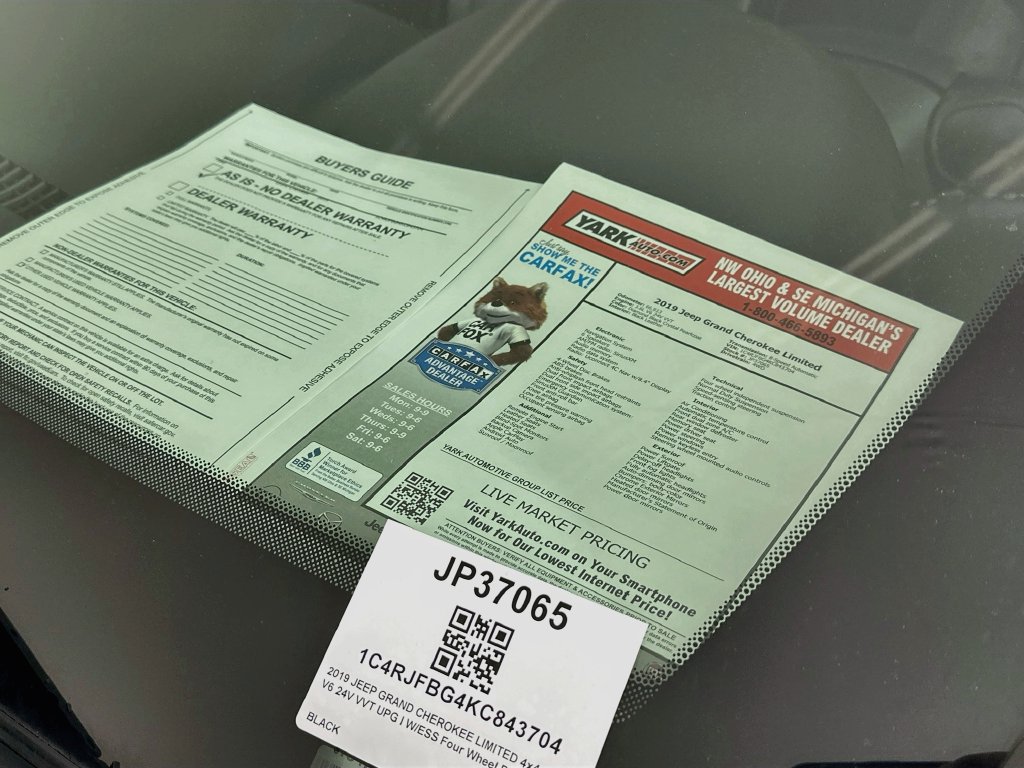 Certified 2019 Jeep Grand Cherokee Limited AWD/4WD image 14