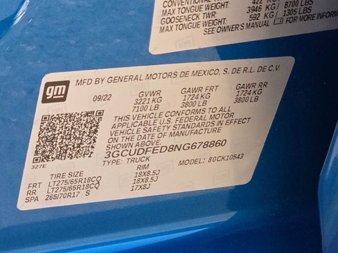 Used 2022 Chevrolet Silverado 1500 LT Trail Boss w/ Protection Package image 25