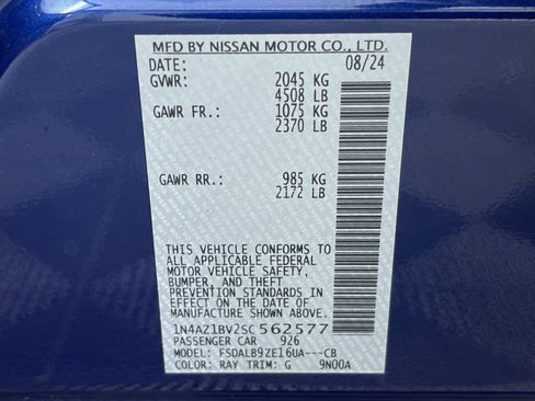 Certified 2025 Nissan Leaf S FWD image 12