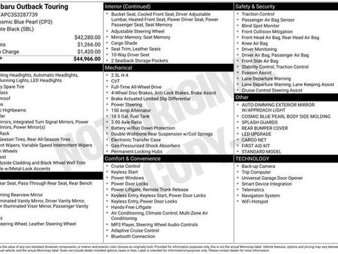 Used 2025 Subaru Outback Touring image 12