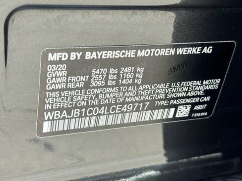 Used 2020 BMW 530e xDrive w/ Premium Package AWD/4WD image 28