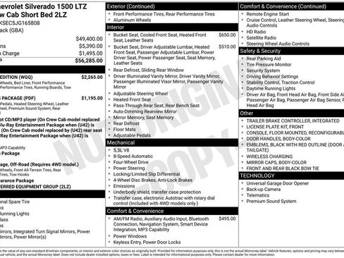 Used 2018 Chevrolet Silverado 1500 LTZ Z71 w/ Redline Edition image 8