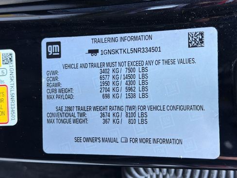 Used 2022 Chevrolet Tahoe High Country w/ Max Trailering Package AWD/4WD image 20