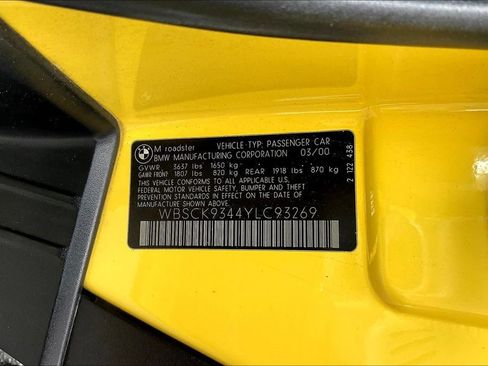 Used 2000 BMW M Roadster RWD image 17