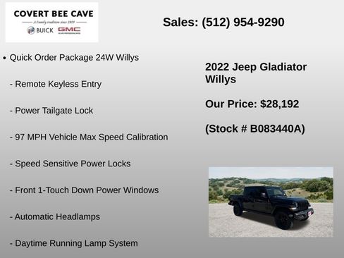 Used 2022 Jeep Gladiator Sport AWD/4WD image 12