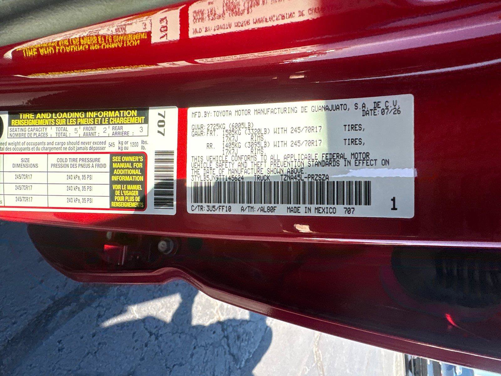 Used 2026 Toyota Tacoma SR5 AWD/4WD image 31