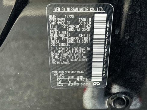 Used 2021 INFINITI QX80 Luxe RWD image 42