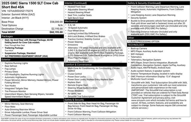 Certified 2025 GMC Sierra 1500 SLT AWD/4WD image 44