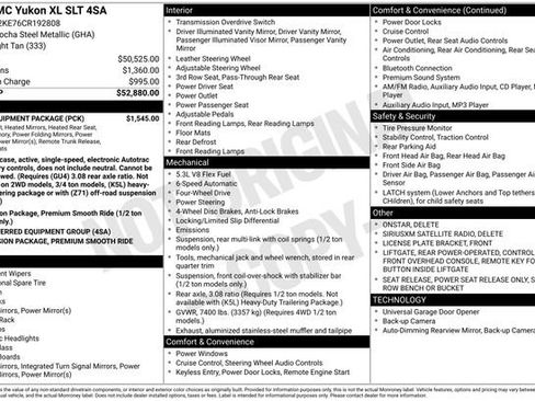 Used 2012 GMC Yukon XL SLT w/ SLT-2 Equipment Package image 38