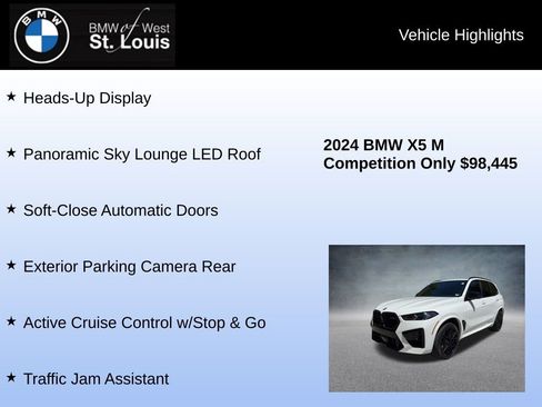 Used 2024 BMW X5 M Competition w/ Executive Package AWD/4WD image 16