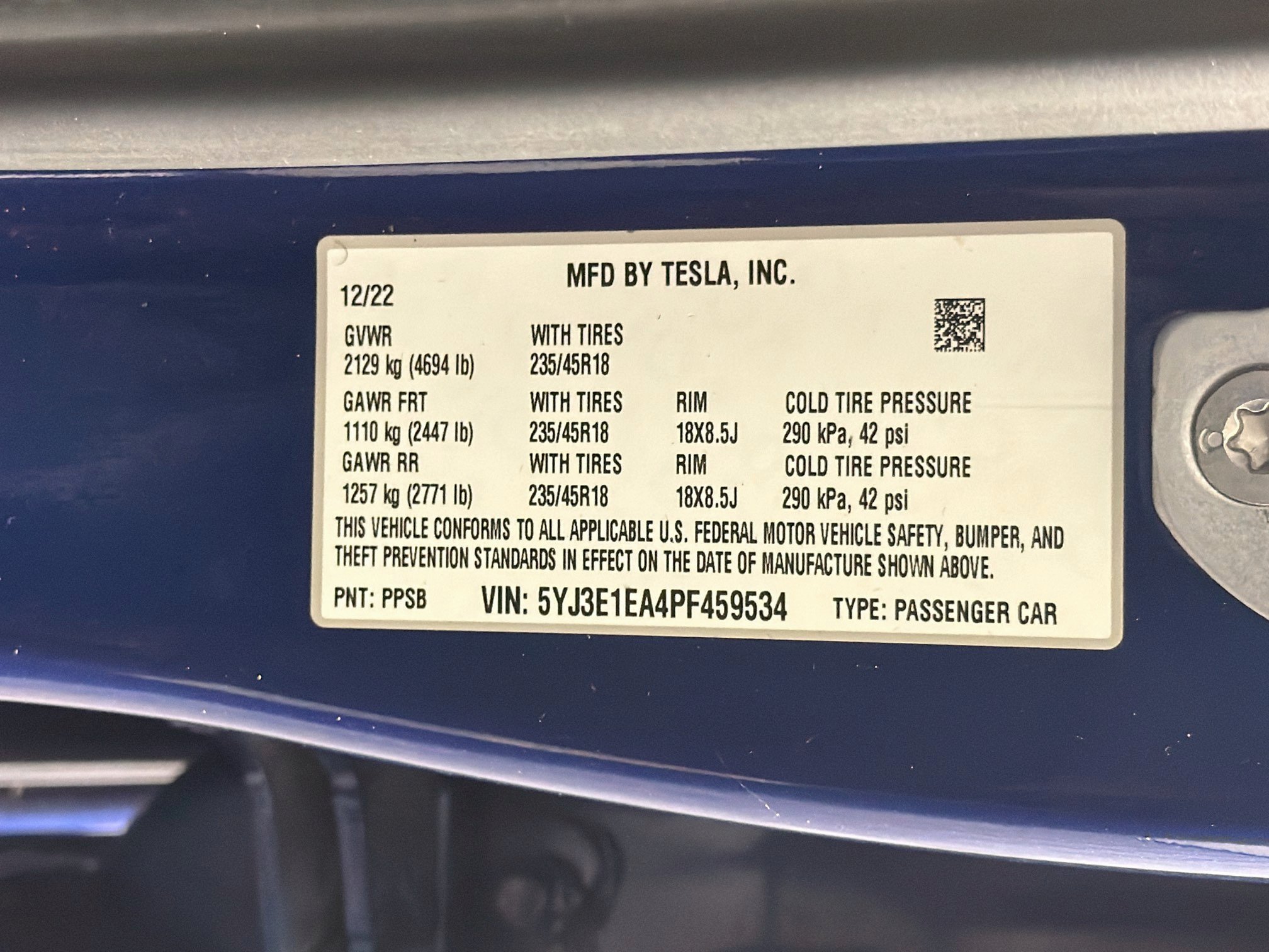 Used 2023 Tesla Model 3 Standard Range RWD image 12