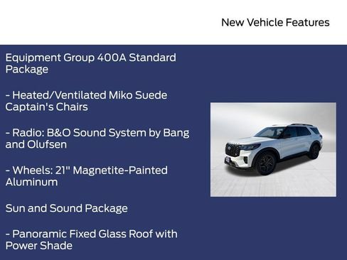 New 2026 Ford Explorer ST w/ Sun And Sound Package AWD/4WD image 5