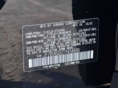 New 2026 Subaru Outback Limited XT image 28