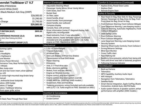 New 2026 Chevrolet TrailBlazer LT w/ Midnight Edition AWD/4WD image 25