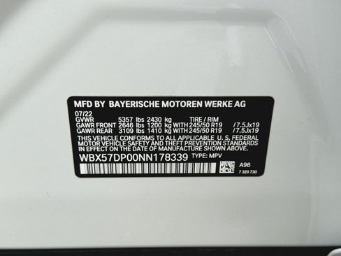 Used 2022 BMW X3 xDrive30i w/ Convenience Package w/ZPA AWD/4WD image 38