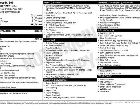 Used 2021 Lexus IS 300 w/ Accessory Package image 19