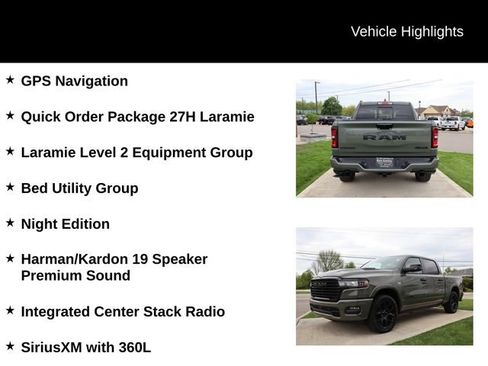 Used 2026 RAM 1500 Laramie w/ Night Edition AWD/4WD image 4