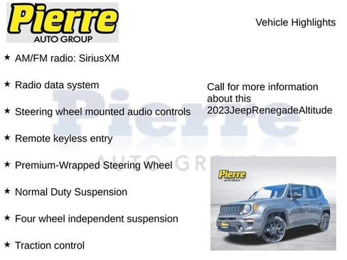 Used 2023 Jeep Renegade Altitude w/ Sun/Sound Group AWD/4WD image 15