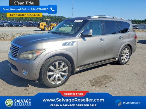 Used 2014 INFINITI QX80 4WD w/ Deluxe Touring Package image 1